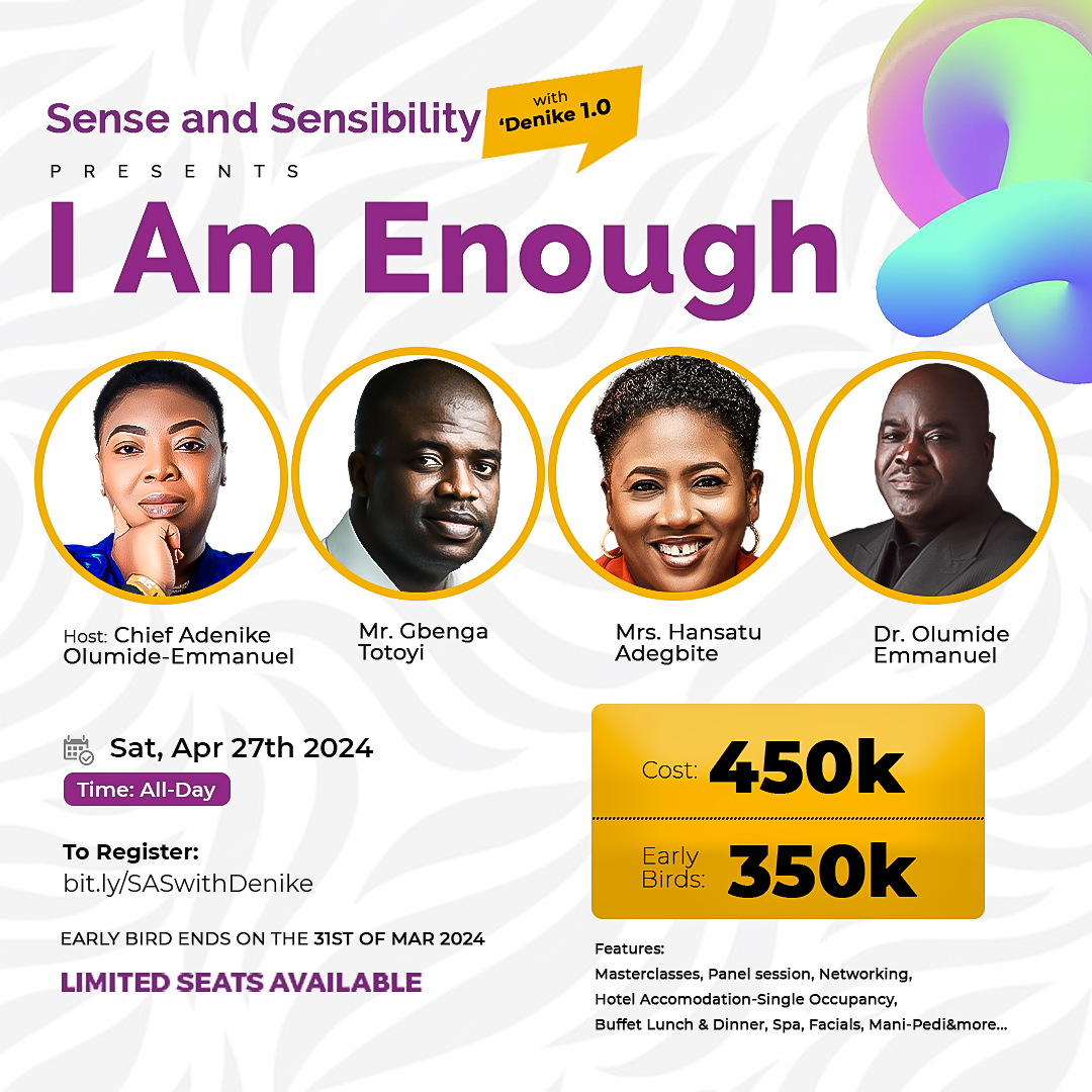 Sense and sensibility conference by adenike olumide-emmanuel